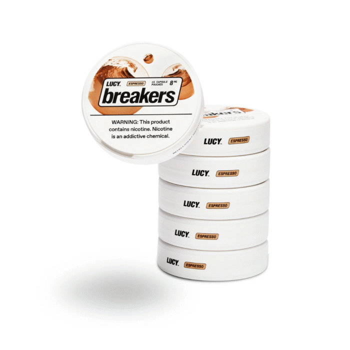 Lucy Breakers Espresso 8mg – 5pk Sleeve - Image 1