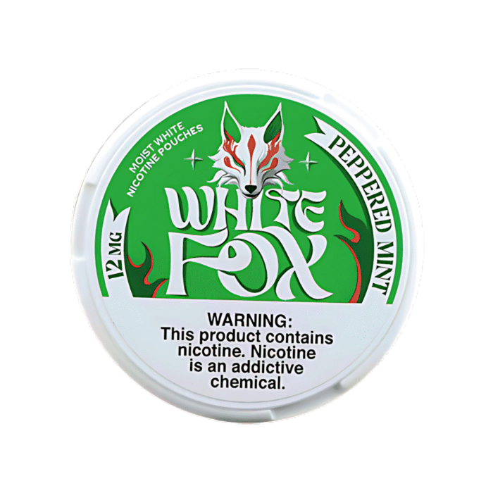 5 White Fox Peppered Mint 12mg – 5pk Sleeve (US Version) - Image 1