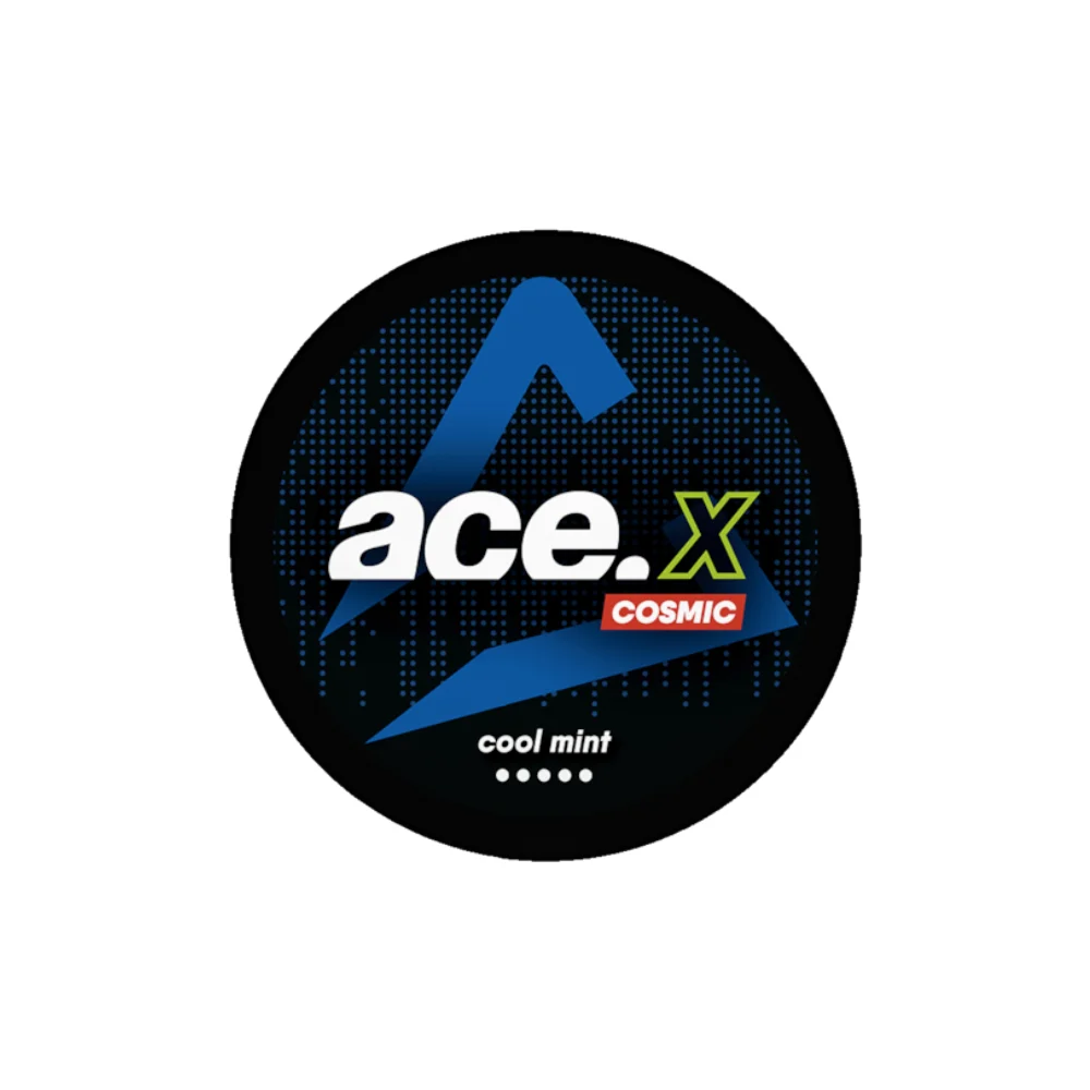 Ace X Cosmic Cool Mint 11.5mg Ace X Cosmic Cool Mint 11.5mg nicotine pouches tin