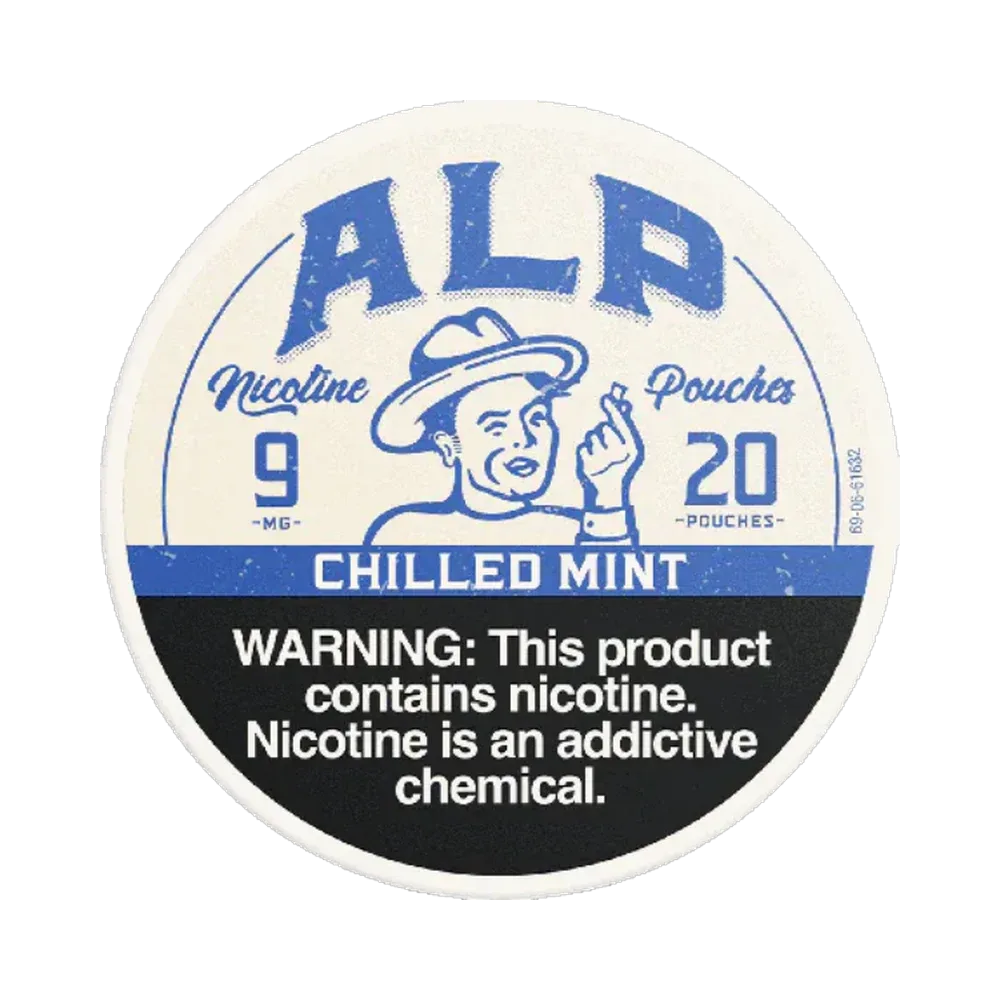 ALP Chilled Mint 9mg ALP Chilled Mint 9mg nicotine pouches tin