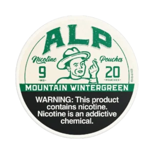 ALP Mountain Wintergreen 9mg nicotine pouches tin