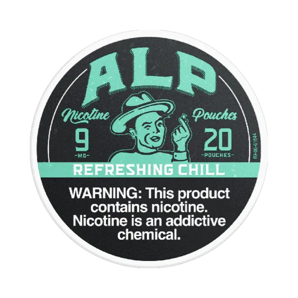 ALP Refreshing Chill 9mg ALP Refreshing Chill 9mg nicotine pouches tin