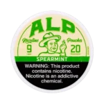 ALP Spearmint 9mg nicotine pouches tin
