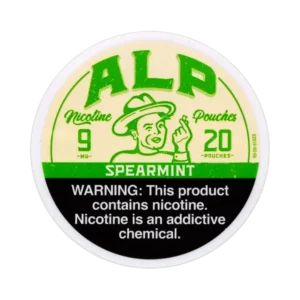 ALP Spearmint 9mg nicotine pouches tin