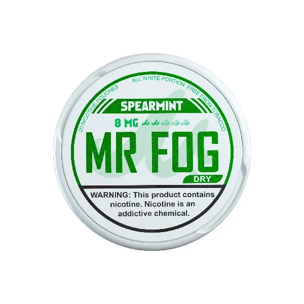 Mr Fog Spearmint 8mg Mr Fog Spearmint 8mg nicotine pouches tin