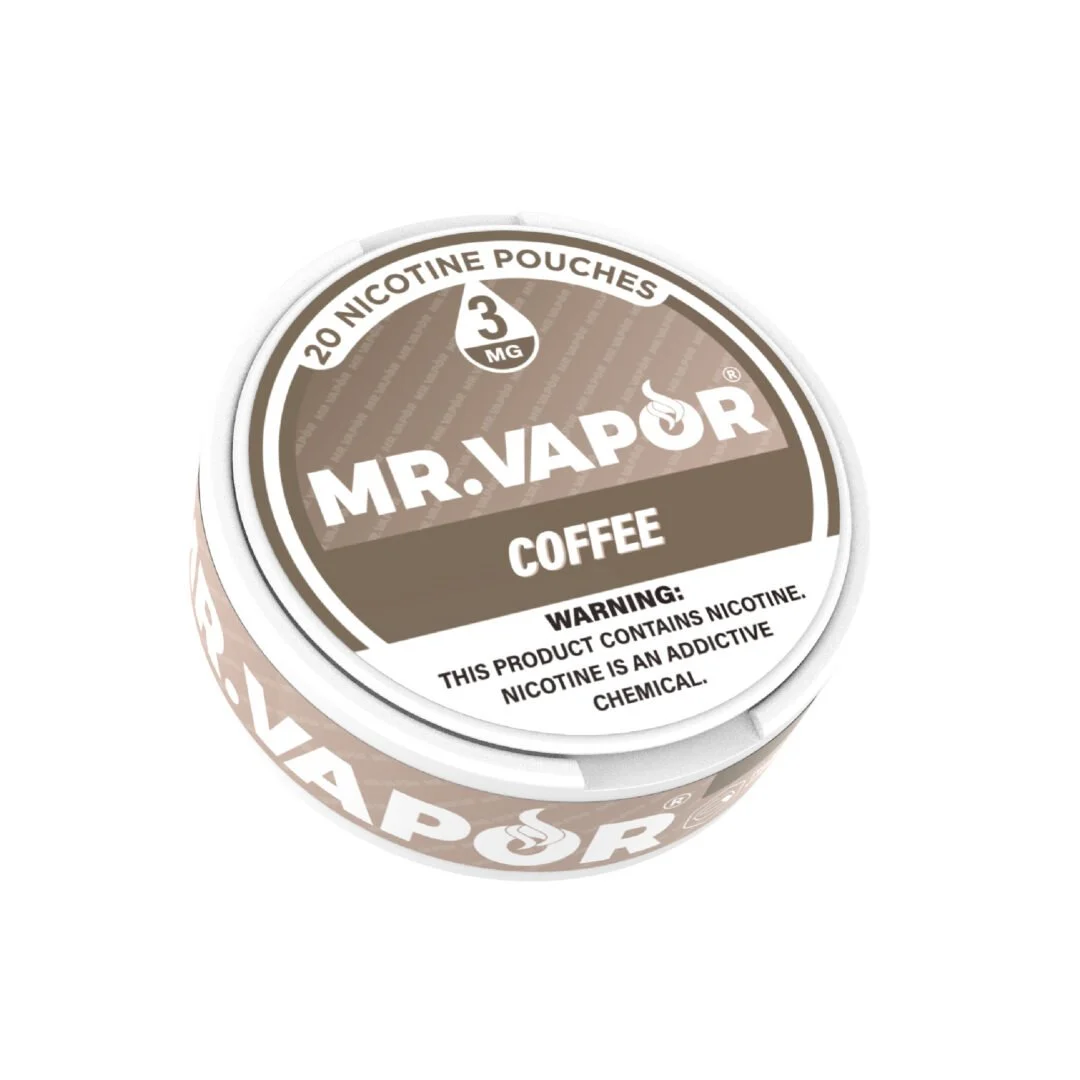 Mr Vapor Coffee 6mg Mr Vapor Coffee 6mg nicotine pouches tin