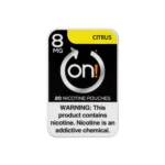 on! Citrus 8mg nicotine pouches tin