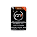 on! Coffee 8mg nicotine pouches tin