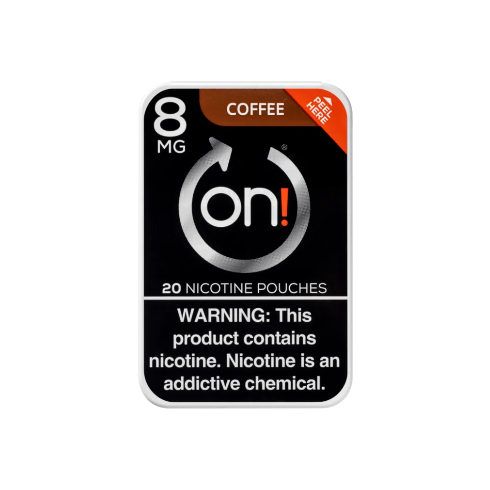 on! Coffee 8mg on! Coffee 8mg nicotine pouches tin
