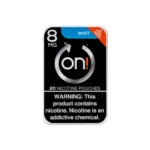 on! Mint 8mg nicotine pouches tin