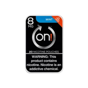 on! Mint 8mg nicotine pouches tin