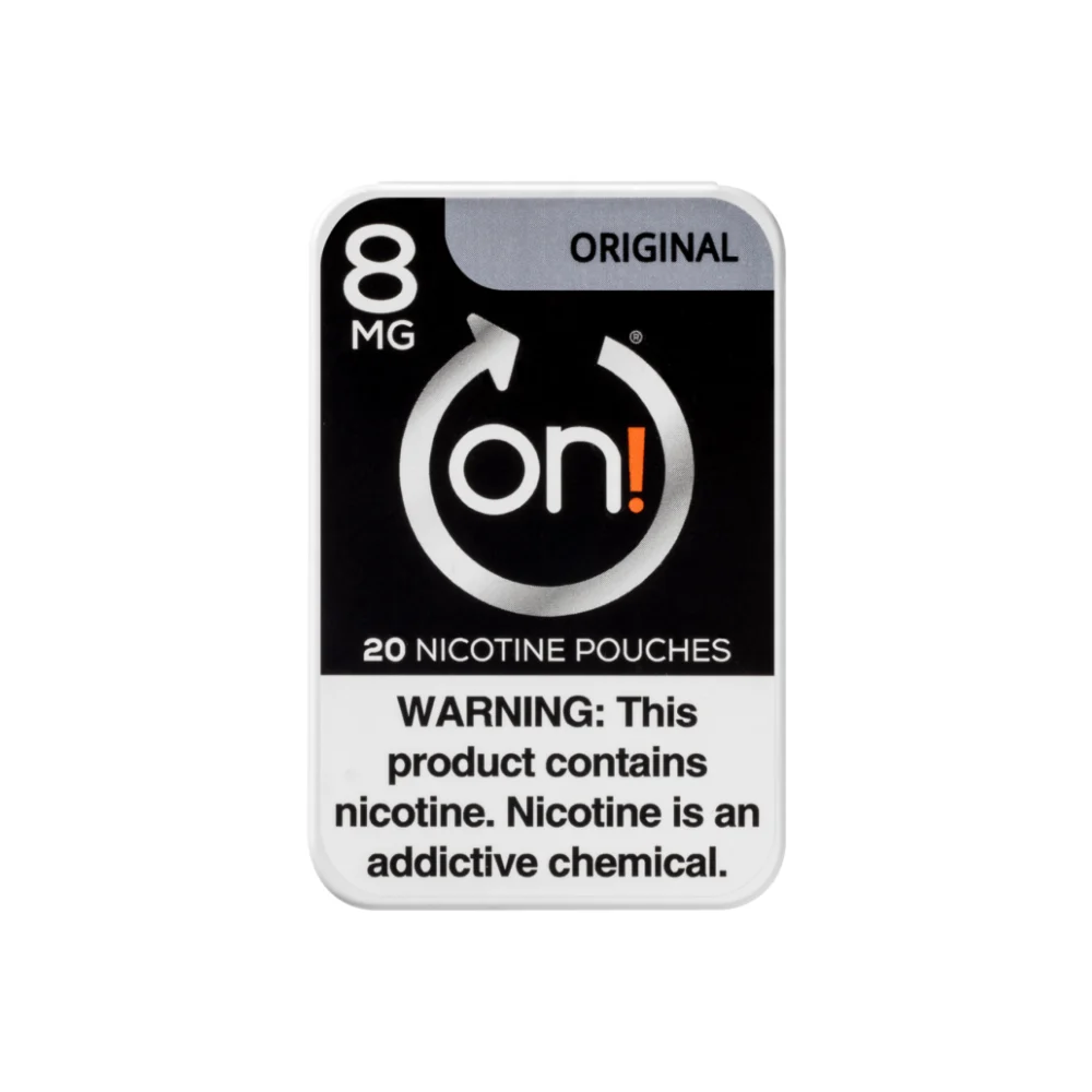on! Original 8mg on! Original 8mg nicotine pouches tin