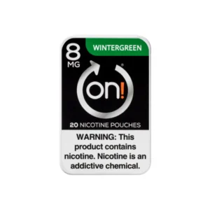on! Wintergreen 8mg nicotine pouches tin