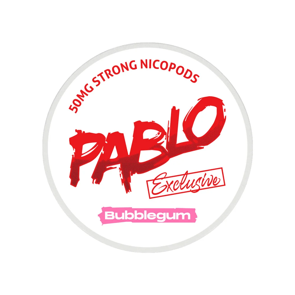 Pablo Exclusive Bubblegum 50mg Pablo Exclusive Bubblegum 50mg nicotine pouches tin
