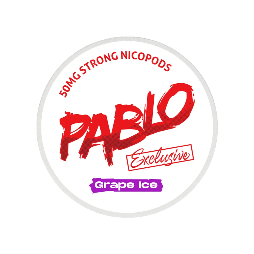 Pablo Exclusive Grape Ice 50mg Pablo Exclusive Grape Ice 50mg nicotine pouches tin