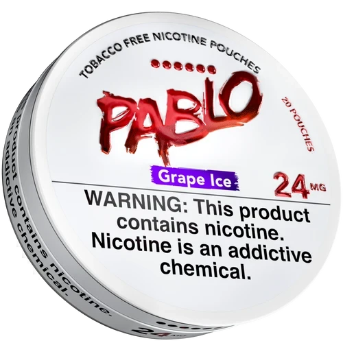 Pablo Grape Ice 24mg nicotine pouches tin