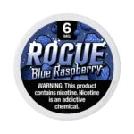 Rogue Blue Raspberry 6mg nicotine pouches tin