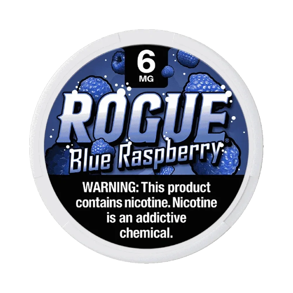 Rogue Blue Raspberry 6mg Rogue Blue Raspberry 6mg nicotine pouches tin