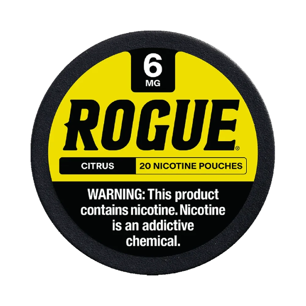 Rogue Citrus 6mg Rogue Citrus 6mg nicotine pouches tin