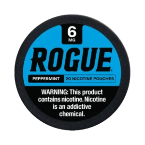 Rogue Peppermint 6mg nicotine pouches tin