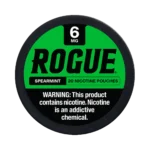 Rogue Spearmint 6mg nicotine pouches tin