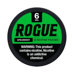 Rogue Spearmint 6mg nicotine pouches tin