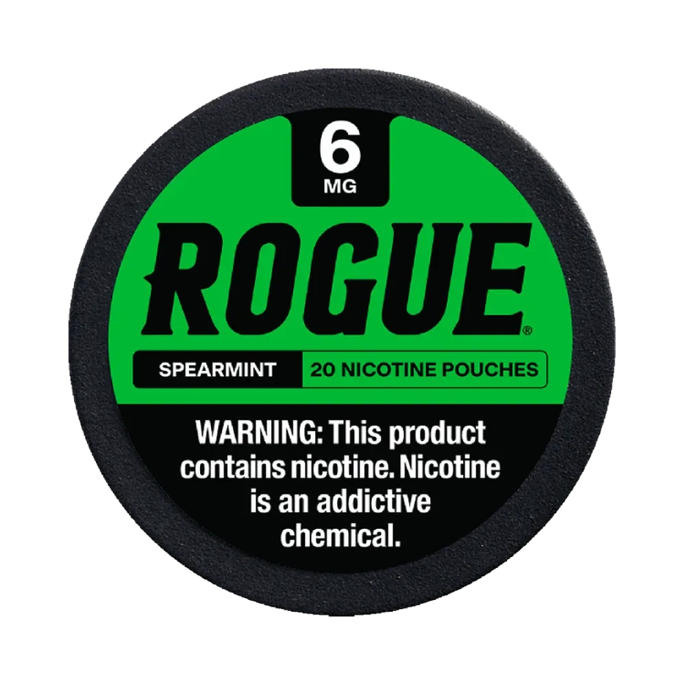 Rogue Spearmint 6mg Rogue Spearmint 6mg nicotine pouches tin