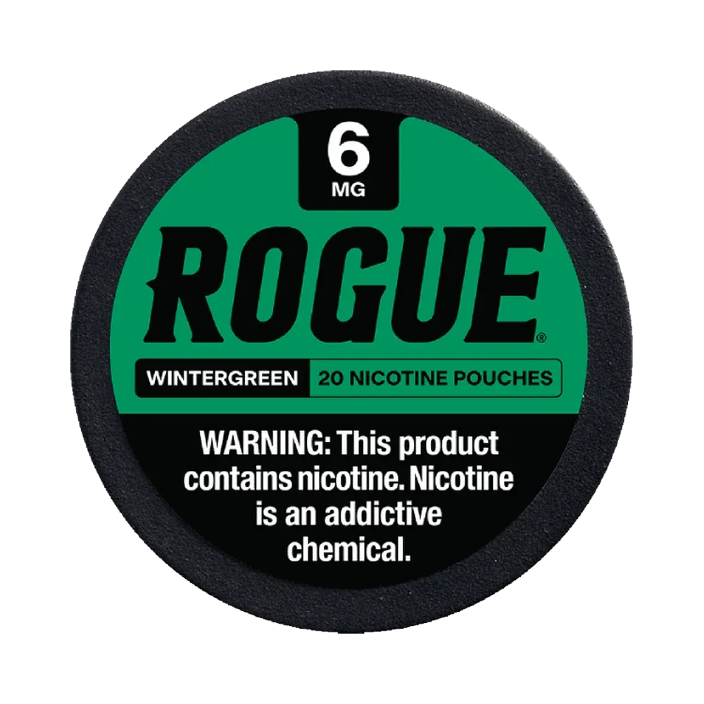 Rogue Wintergreen 6mg Rogue Wintergreen 6mg nicotine pouches tin
