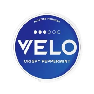 VELO Crispy Peppermint 14mg nicotine pouches tin