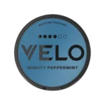 VELO Mighty Peppermint 15.6mg nicotine pouches tin