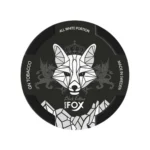 White Fox Black 22.5mg nicotine pouches tin