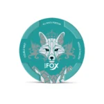 White Fox Double Mint 16mg nicotine pouches tin