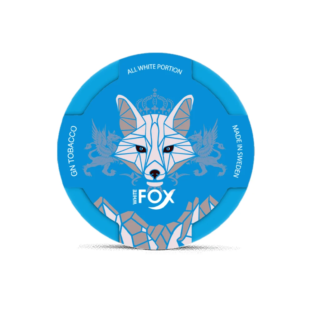 White Fox Original Slim 16mg White Fox Original Slim 16mg nicotine pouches tin