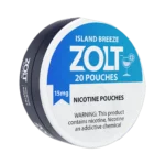 Zolt Island Breeze 15mg nicotine pouches tin