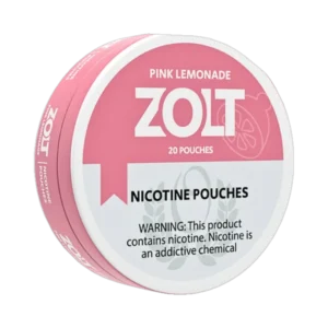 Zolt Pink Lemon 15mg nicotine pouches tin