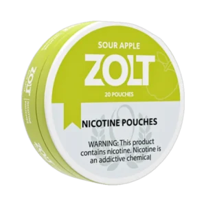 Zolt Sour Apple 15mg nicotine pouches tin