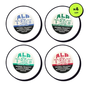 ALP Starter 4-Pack — 9mg — nicotine pouch bundle