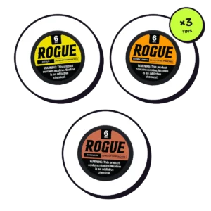 Rogue Citrus & Spice Trio — 6mg — nicotine pouch bundle