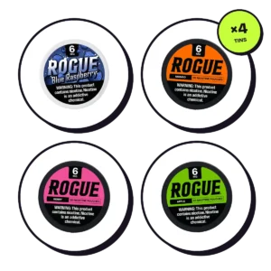 Rogue Fruit Pack — 4 Flavours 6mg — nicotine pouch bundle