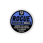 Rogue Max Blue Raspberry 12mg nicotine pouches tin
