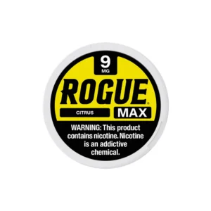 Rogue Max Citrus 9mg nicotine pouches tin