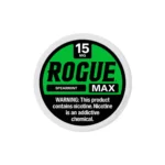 Rogue Max Spearmint 15mg nicotine pouches tin