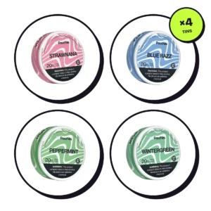 Z Pouches Sampler — 4 Flavours 12mg — nicotine pouch bundle
