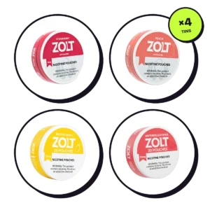 Zolt Fruit Pack — 4 Flavours 15mg — nicotine pouch bundle