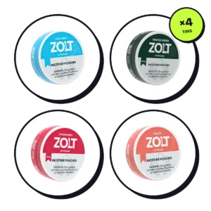 Zolt Starter 4-Pack — 15mg — nicotine pouch bundle